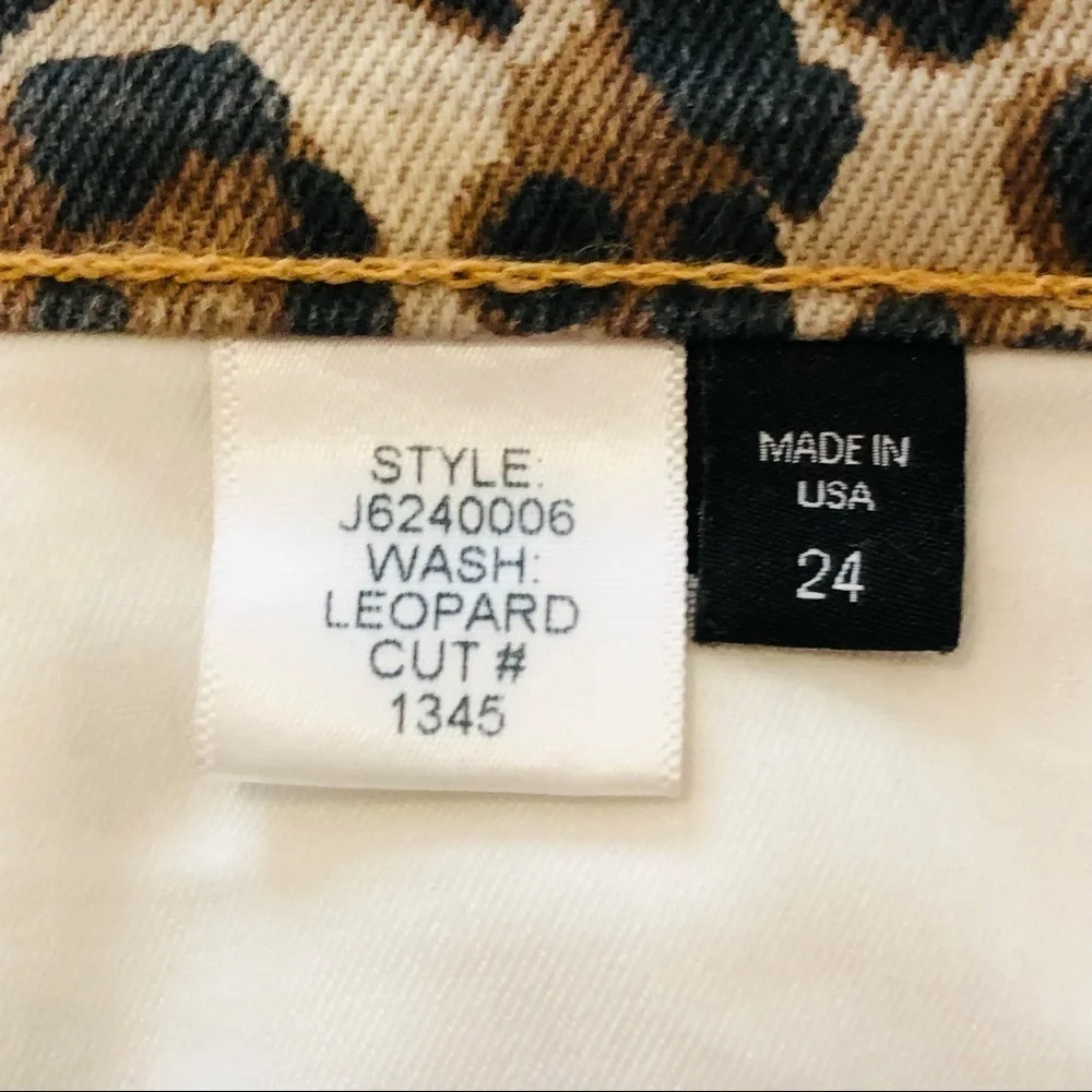 Veronica Beard Debbie 10” High Rise Leopard Cut Print Jeans Sz 24 Ankle novelty - Picture 9 of 15